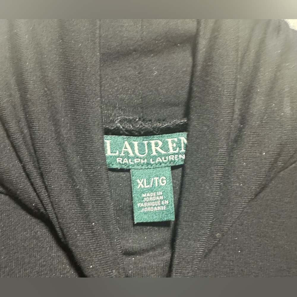 Lauren by Ralph Lauren black turtleneck top, women’s size XL. - Picture 4 of 4